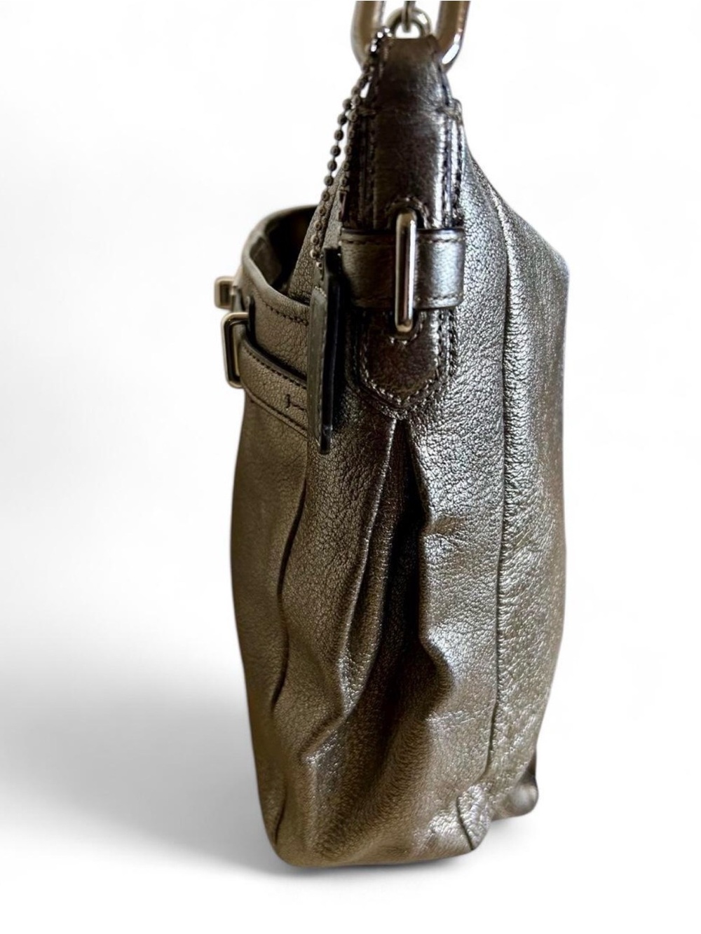 Coach Chelsea Ashlyn Metallic Leather Shoulder Bag - Picture 5 of 7
